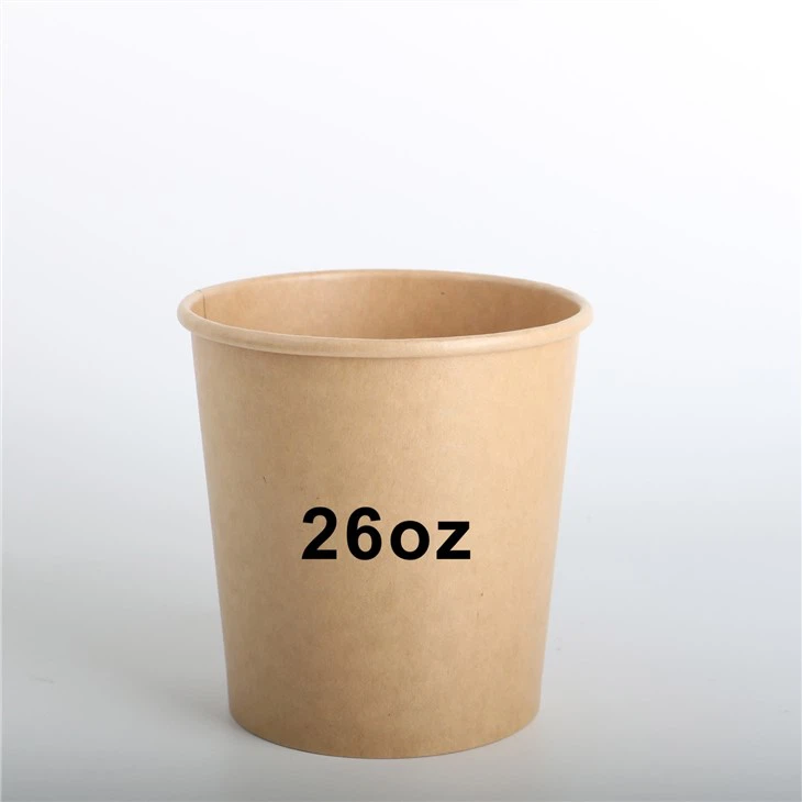 26oz Disposable Ice Cream Bowls With Lids